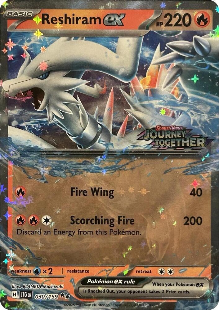Journey Together Reshiram Ex [Stamped] Pokémon card